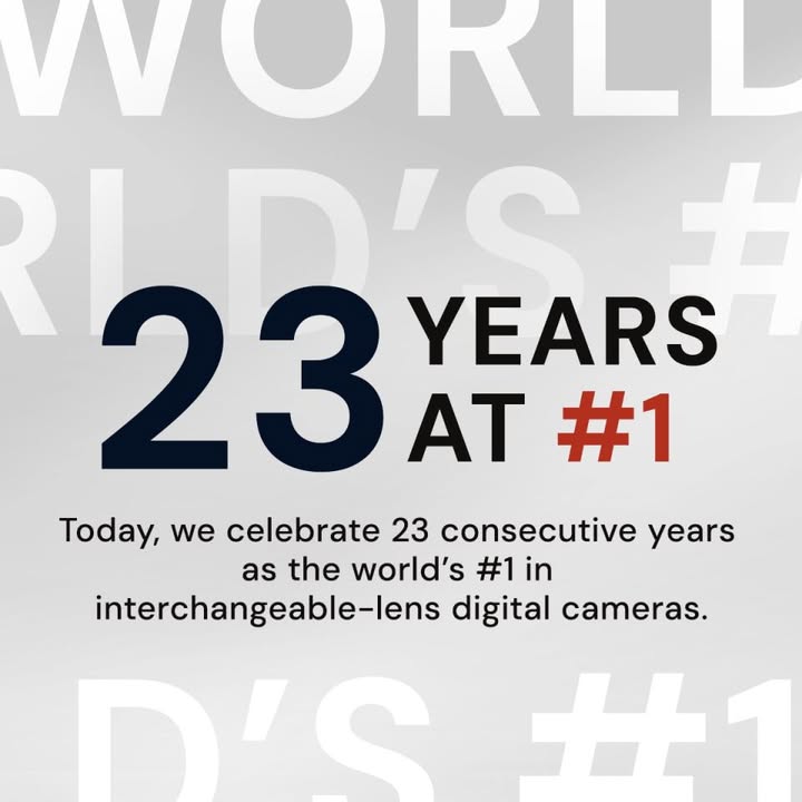 For 23 consecutive years, Canon has remained the worlds No
