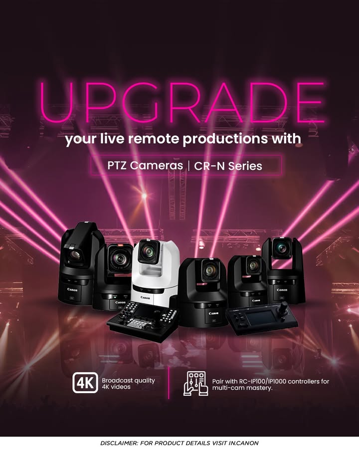 Upgrade your live productions with Canon 4K PTZ Cameras built for Broadcast and AV excellence