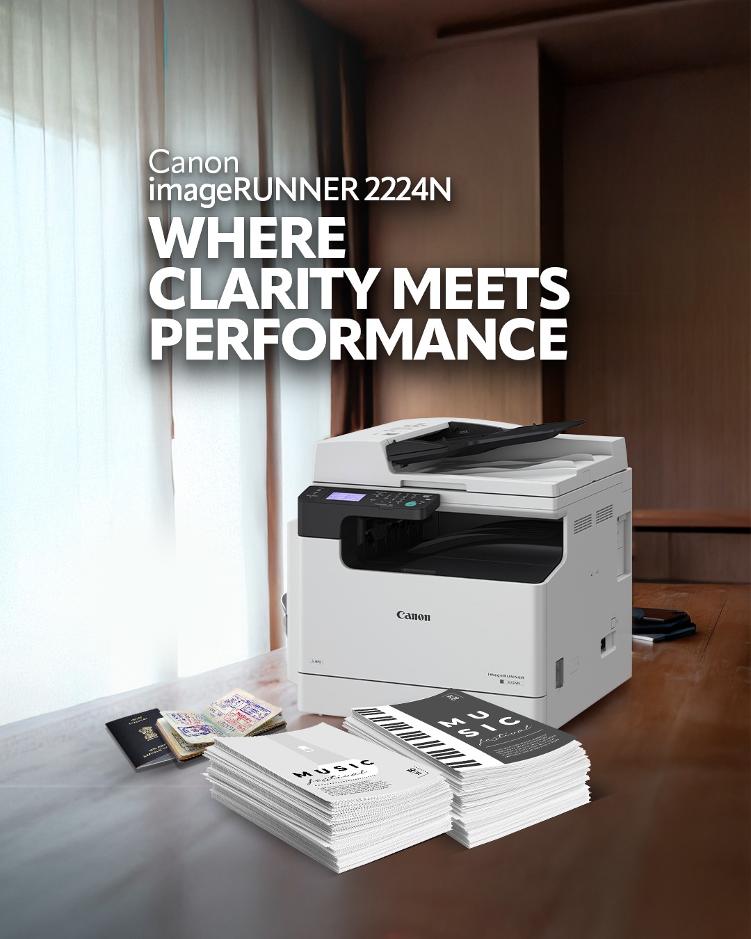 Sharper prints, smarter results iR 2224N Enquire Now https cloud.connect.canon.co