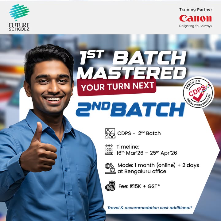 The first batch of experts have graduated. Now its your turn to join Indias first national certification for digital press