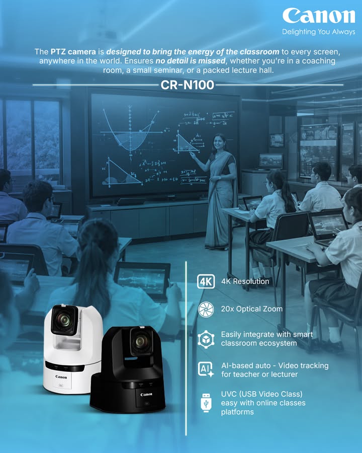 PTZ Cameras Elevating the Smart Classroom Experience and engaging every student while bringing learning to life