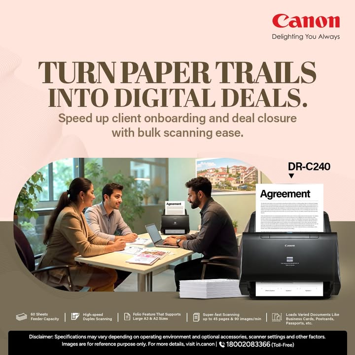 DR C240 From paper trails to digital deals Enquire Now https cloud.connect.canon.co