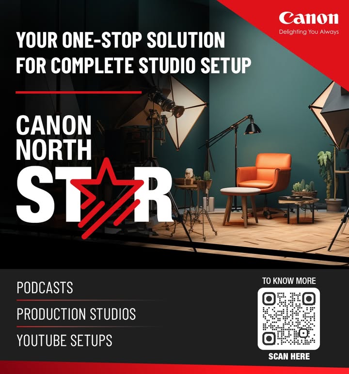 Canon North Star is your one stop solution for complete studio setup, built for creators who want to level up their content ...