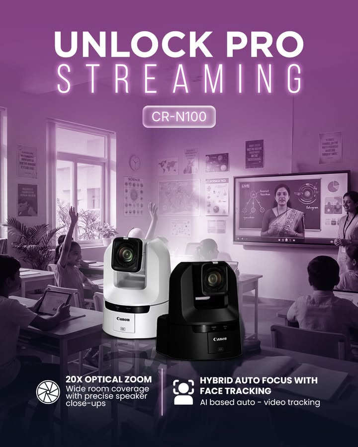 From live events to studios, PTZ cameras unlock pro level streaming effortlessly