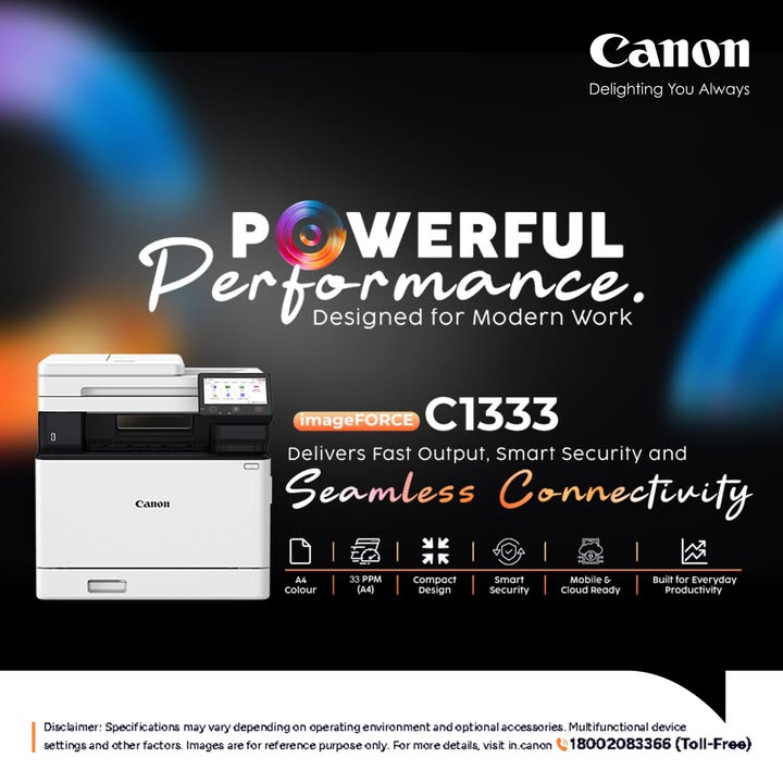 Powering modern work imageFORCE C1333 Enquire Now https cloud.connect.canon.co