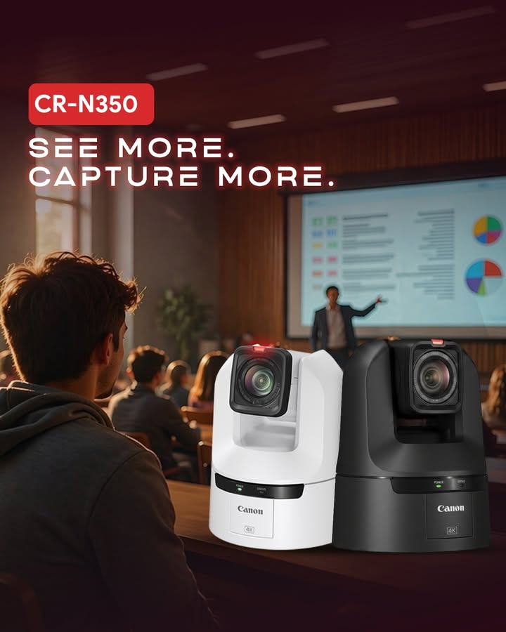 Power meets precision. Discover the Canon CR N350, compact, capable, and ready for every production