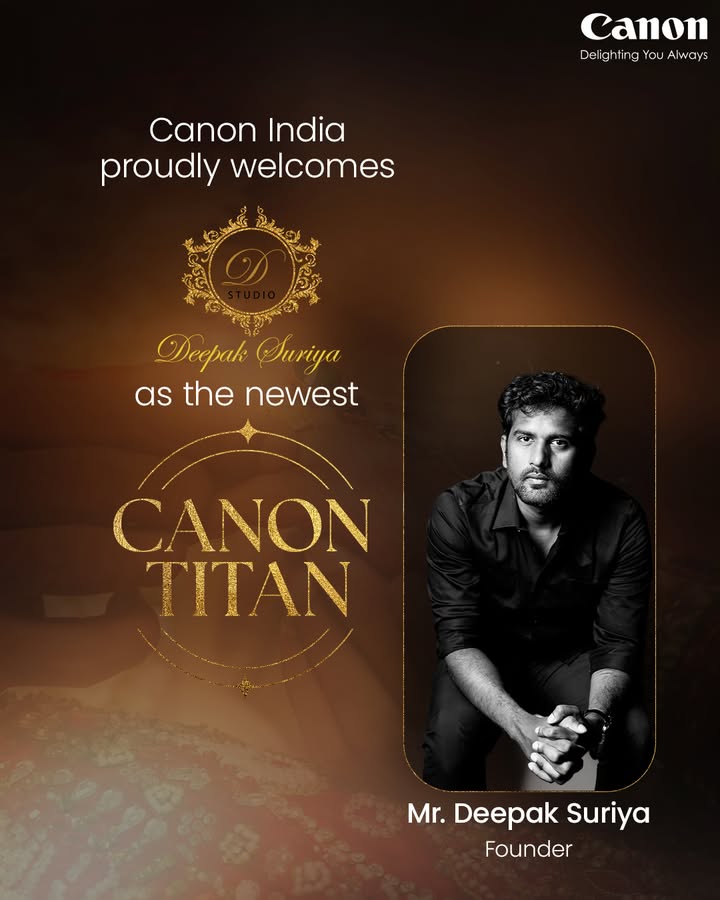 Welcoming a new force in visual storytelling. Were proud to announce DStudios as a Canon Titan