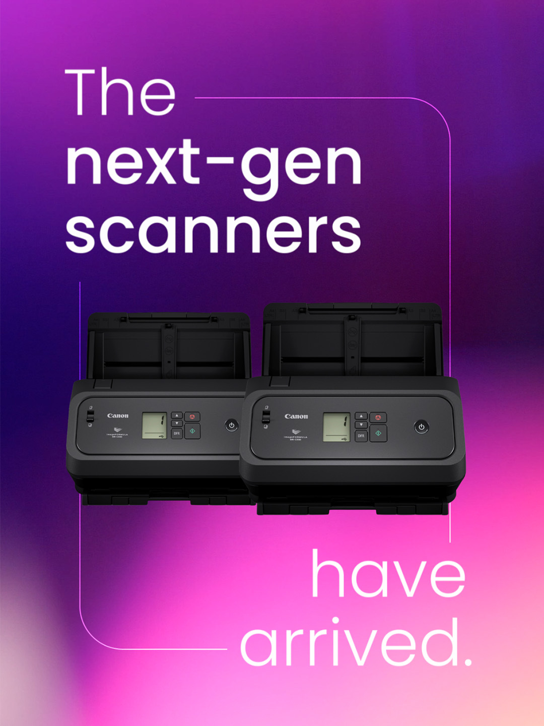 Reimagining Imaging. Compact in design. Strong in performance. Introducing the new Document Scanners DR C340 and DR C350