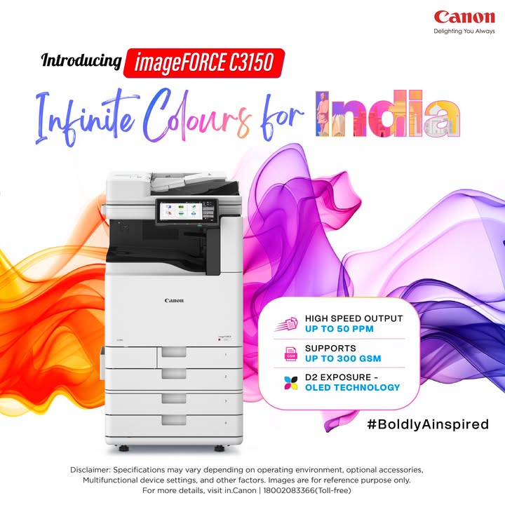 Infinite Colours of India, brought to life with the new Canon imageFORCE C3150