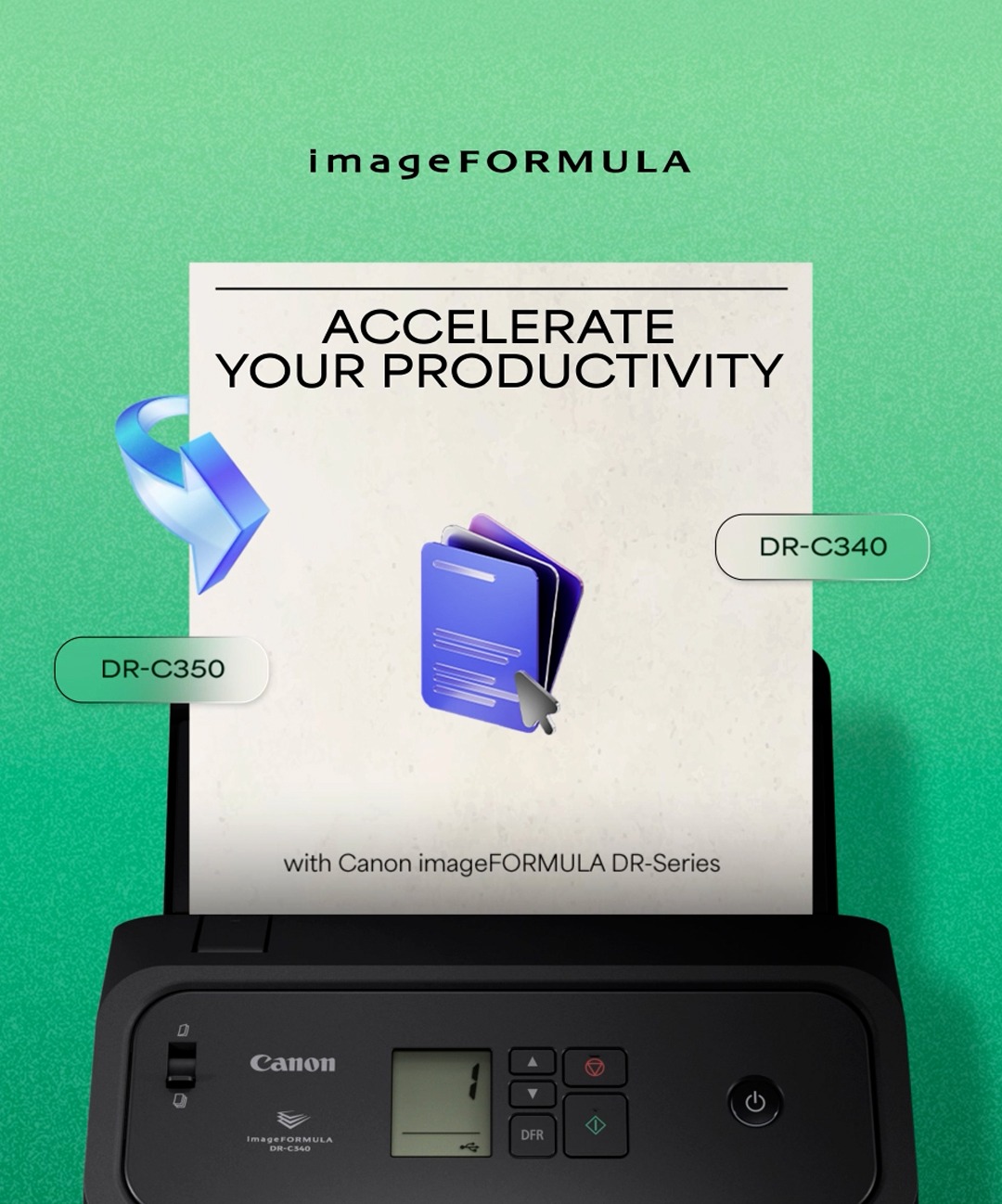 Scan more. Stress less. Any size. Any order. One scan