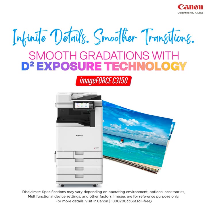 Every detail matters. Experience infinite details powered by D Exposure Technology with imageFORCE C3150