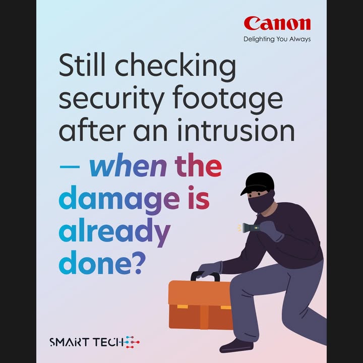 Swipe to respond faster to intrusions CCTVs are useful for recording incidents