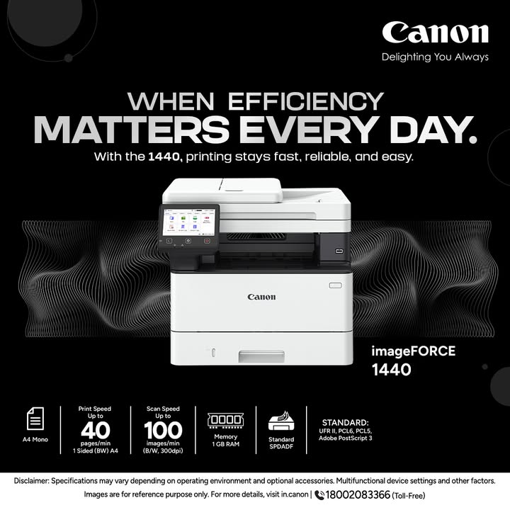 Designed for speed. Built for reliability. Make every day more efficient with Canon imageFORCE 1440