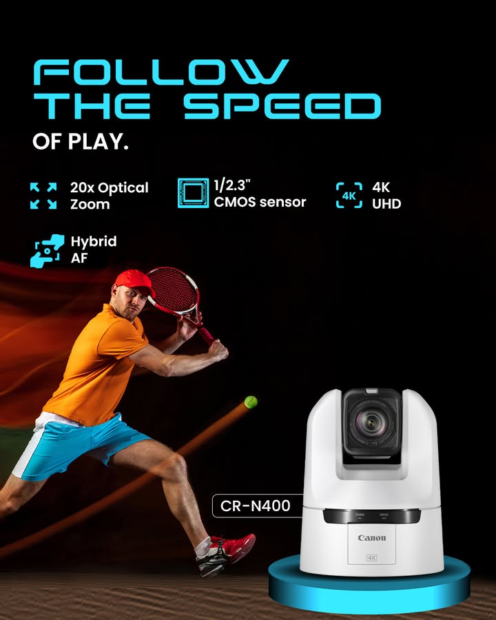 Built to Keep Pace with Every Moment of the Action PTZ CANwithCanon CanonIndia DelightingYouAlways