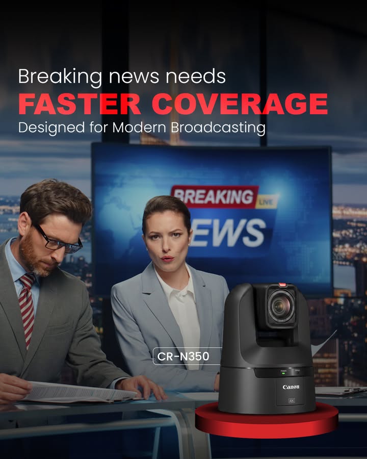 Delivering Faster Coverage for News and Live Broadcast Applications PTZ CANwithCanon CanonIndia DelightingYouAlways
