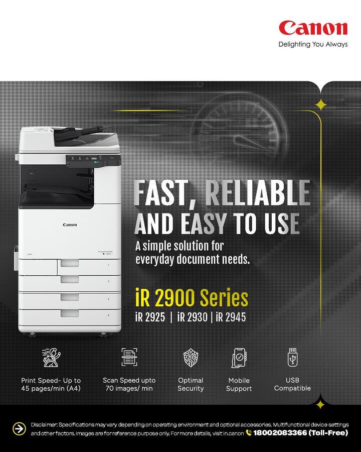 Fast prints. Seamless scans. Reliable performance