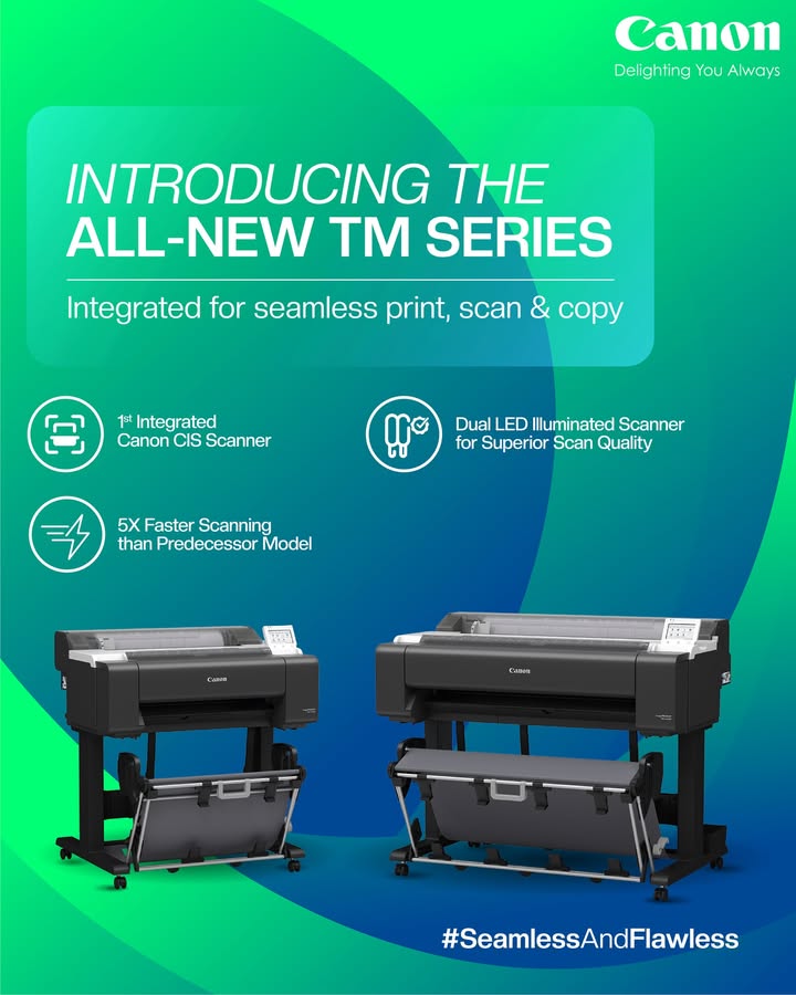 Introducing the all new TM Series, a Large Format Printer series designed to bring more into one integrated solution