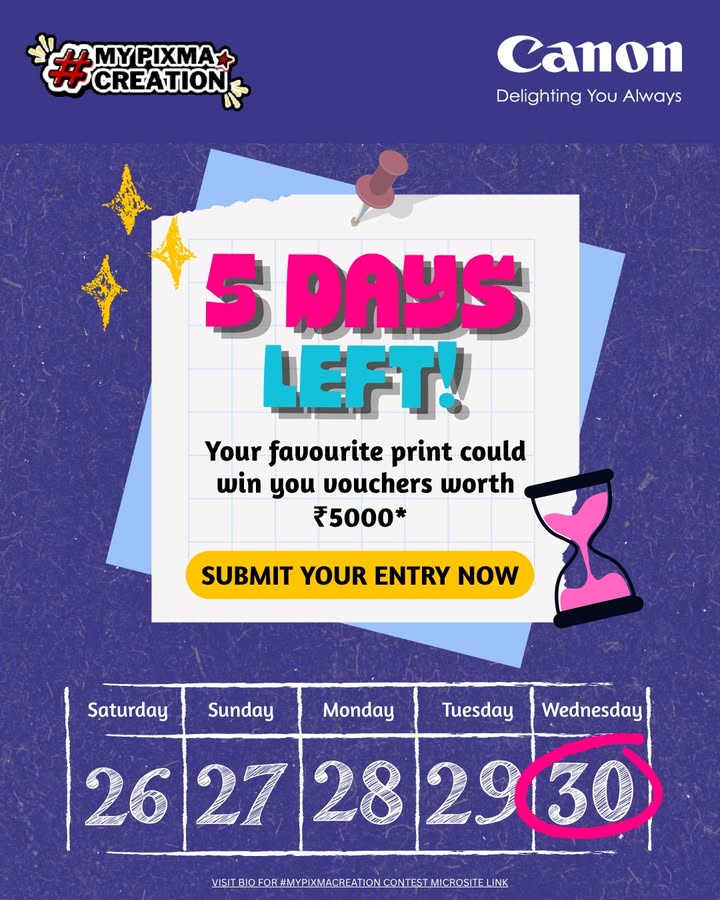 5 days to go Thats all you have left to turn your favourite moment into a winning entry
