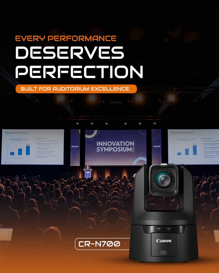 Command the Stage. Capture Every Moment. CR N700 for Auditorium Solutions