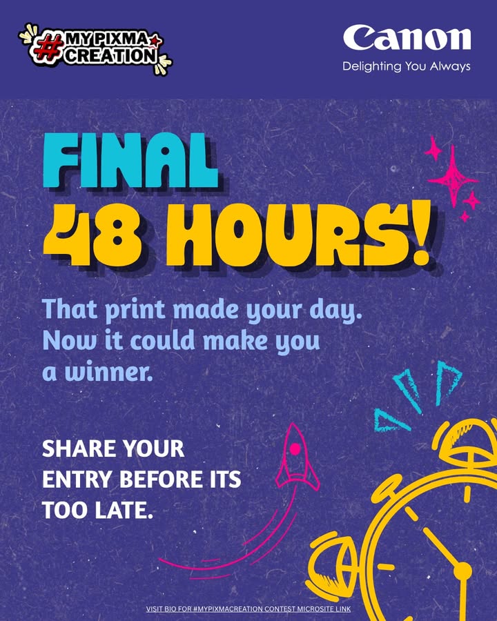 The final 48 hours are here Share the print that made your day and stand a chance to win