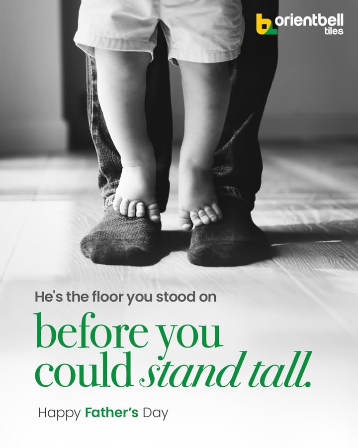 To the silent strength beneath our steps, Happy Fathers Day. FathersDay OrientbellTiles