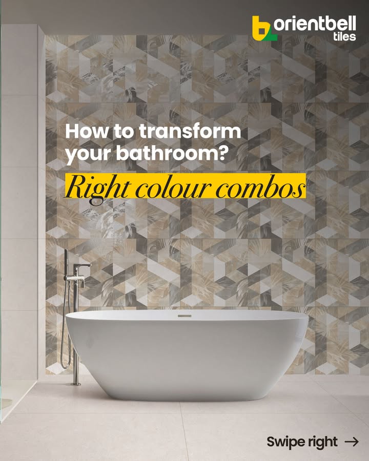  Give your bathroom the upgrade it deserves not just any tile will do Swipe through 5 stunning tile colour combina...
