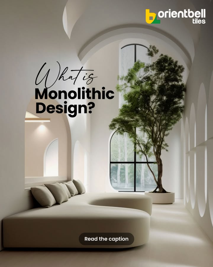 Monolithic design is all about sculpted forms, seamless flow, and statement making minimalism. It creates bold, uninterrupted surfaces that bring structure, strength, and sophistication to a space Monolithic design is all about sculpted forms, seamless flow, and statement making minimalism