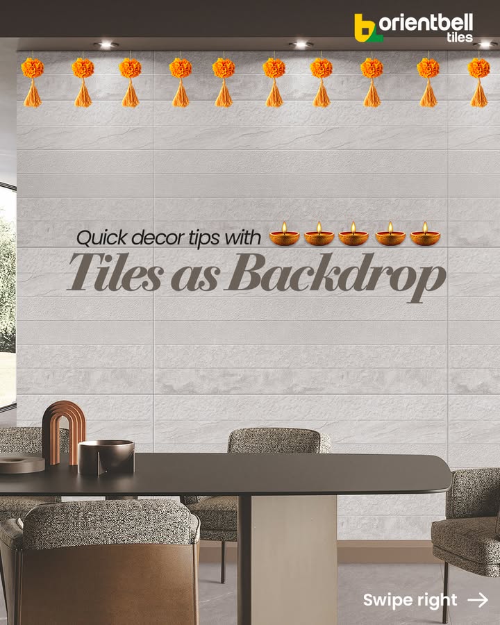 This festive season, let your tiles be more than just floors and walls make them the perfect backdrop to your celebrations...