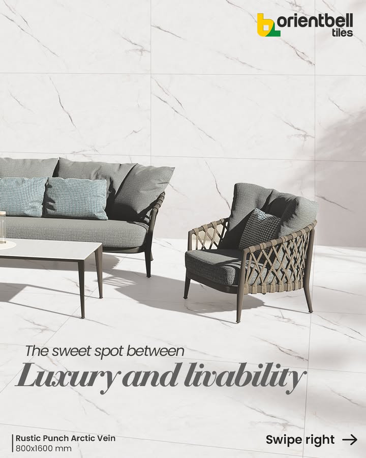 Meet the perfect balance of style and scale the 800x1600mm tiles from Orientbell