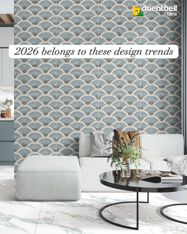 From bold patterns to soft marble swirls, these are the textures that will define 2026 interiors. Swipe to see why.