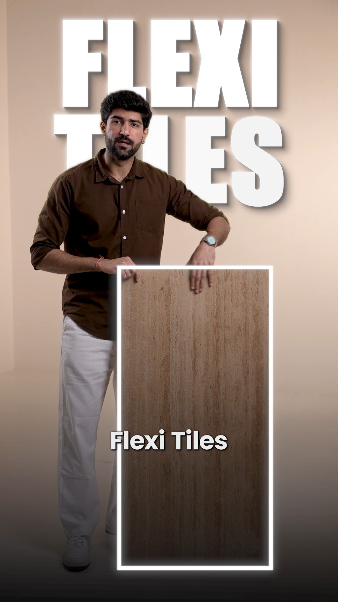 Thin by design. Flexible by nature. Tiles that move with modern, sustainable spaces.