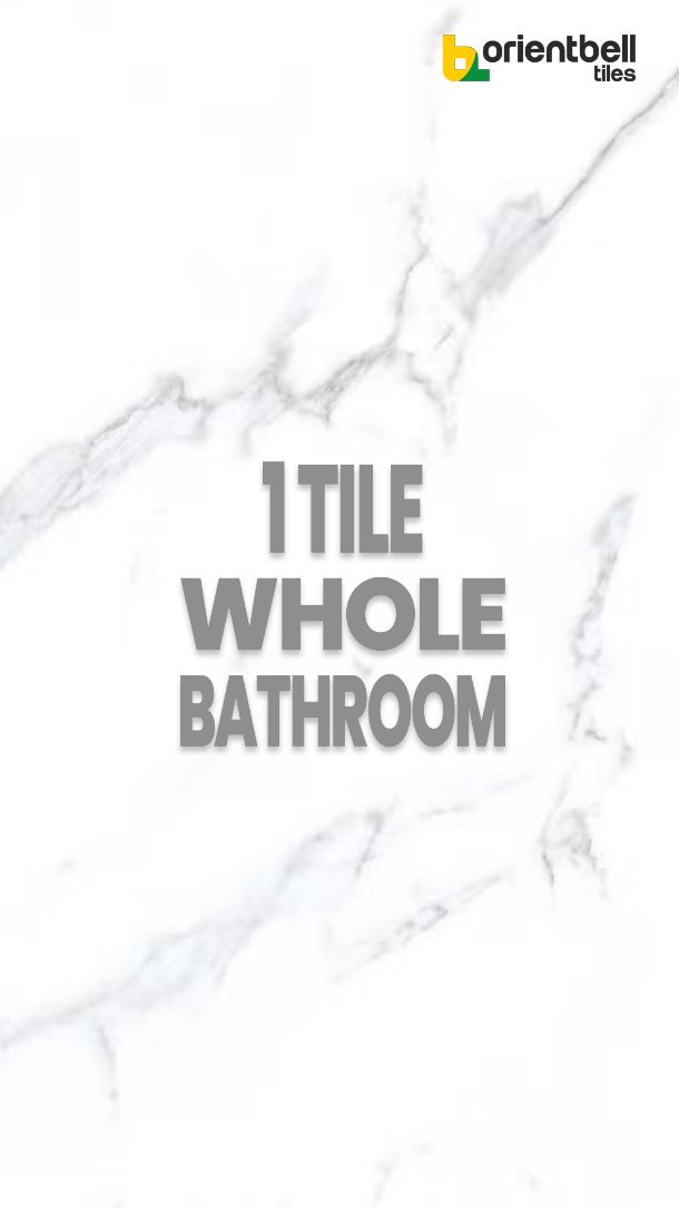 One tile defines the whole bathroom. A bathroom that feels complete and connected