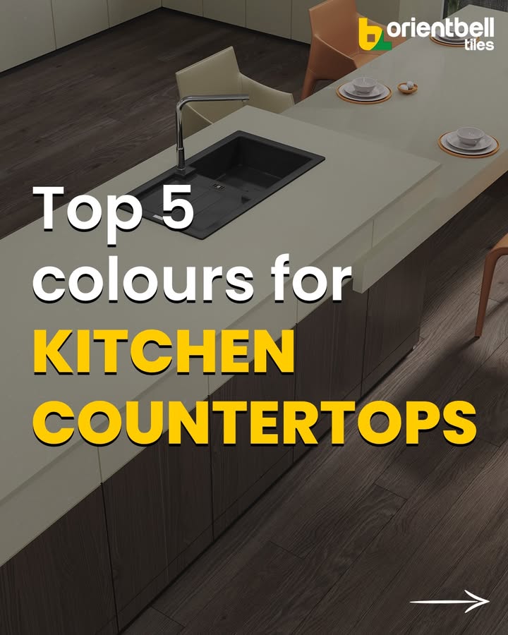 Top 5 colours for kitchen countertops, made to elevate everyday living