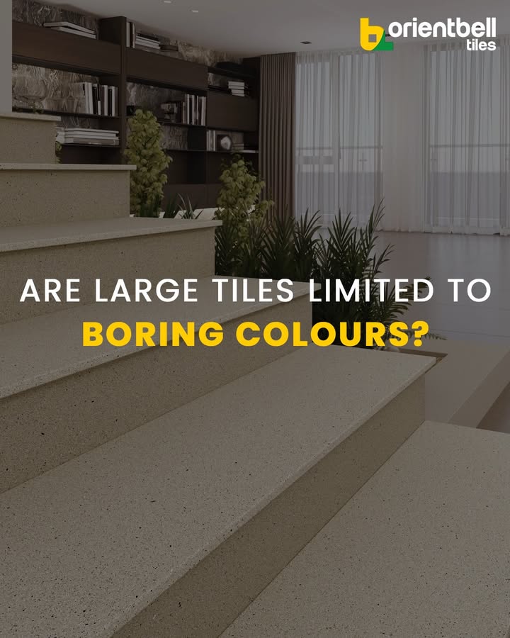 Who said large tiles come only in boring colours From bold reds to earthy neutrals and fresh greens, large format tiles br...