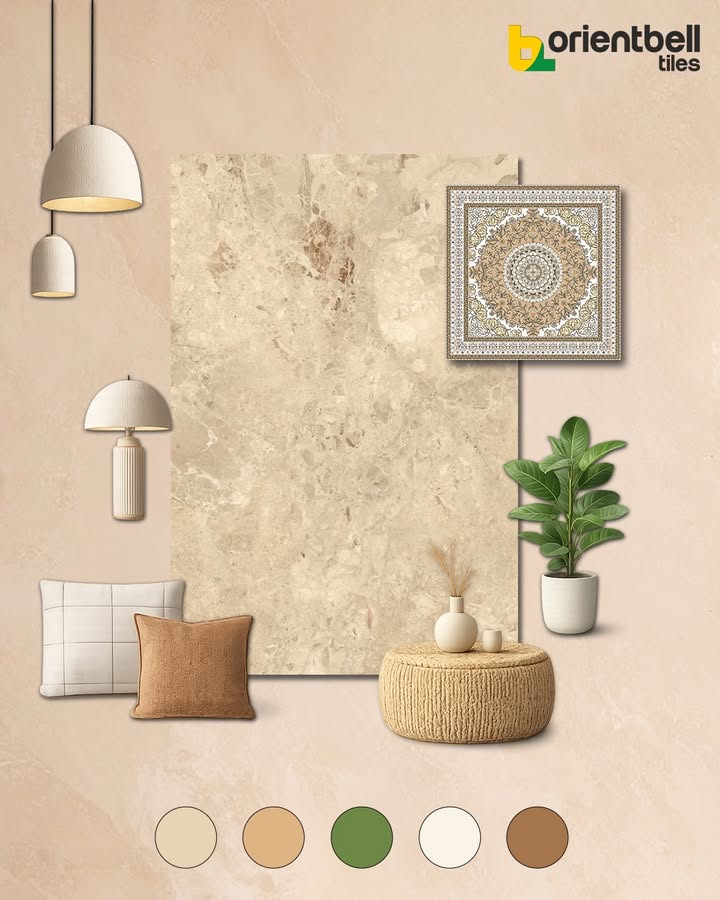 Where art meets balance Persian inspired patterns bring depth and storytelling, while marble tiles ground the space wit...