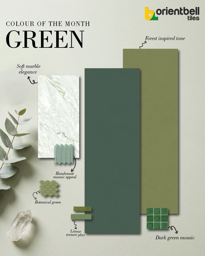 Green isnt just a colour. Its a feeling of calm, balance, and timeless elegance