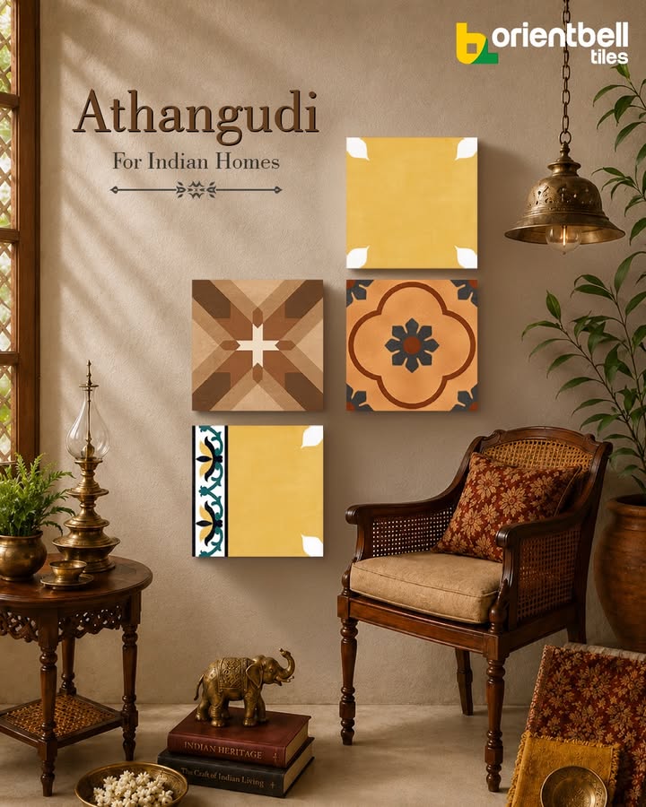 Athangudi tiles bring timeless Indian craftsmanship to modern homes