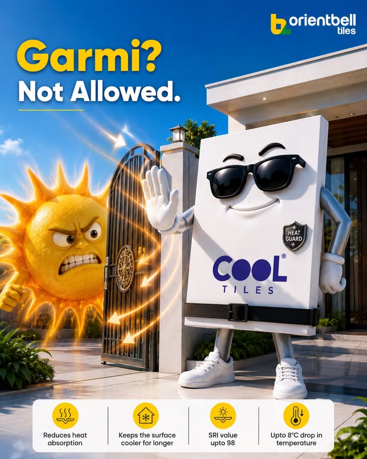 When the sun turns up the heat, our Cool Tiles turn it down. Less heat absorption. More comfort. Better summers