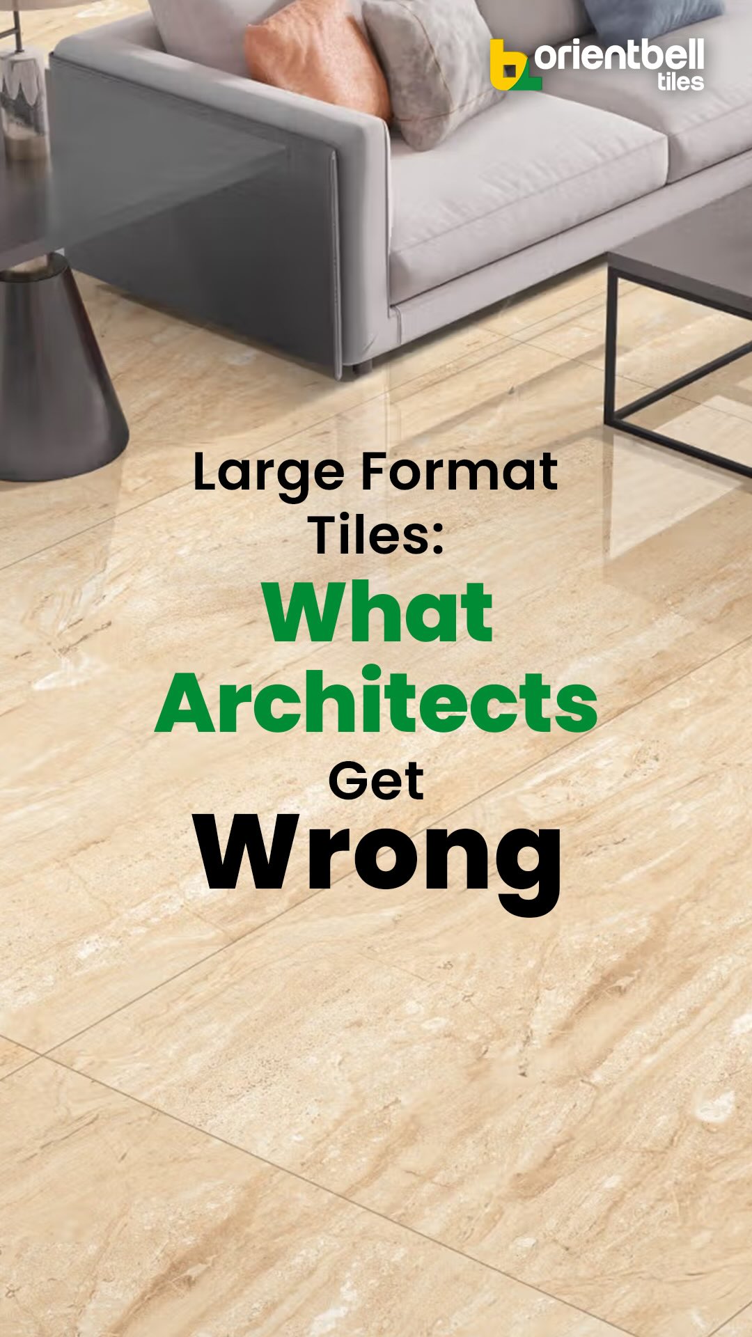 Large format tiles look stunning when used right. The biggest mistake Chasing size over space, layout, and proportion