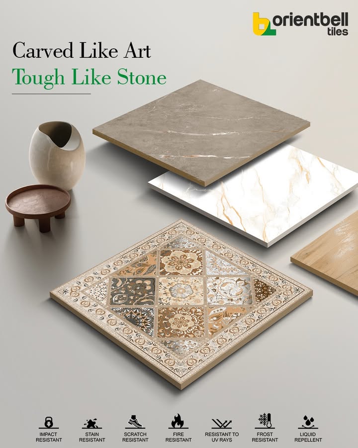 Carved details. Natural textures. Premium finishes