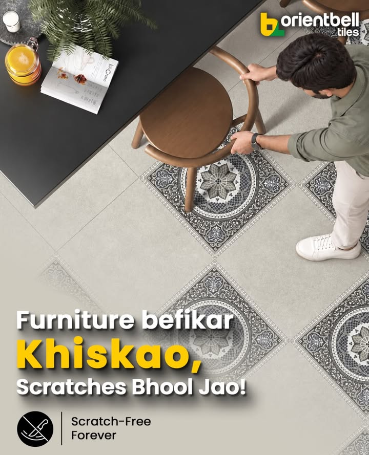 Drag, move, rearrange, furniture without fear, because scratches are a thing of the past With Persian Tiles Scratch Fr...