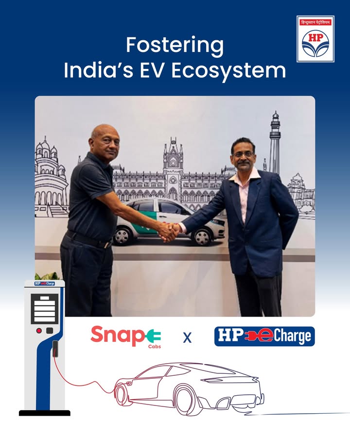 HPCL has partnered with a brand of EC Wheels India Pvt. Ltd., a Steelman Telecom subsidiary to provide access to facilities HPCL has partnered with a brand of EC Wheels India Pvt. Ltd
