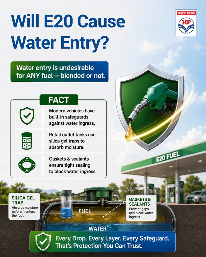Rely on authentic information. Ignore the myths. Water contamination is undesirable for any fuel
