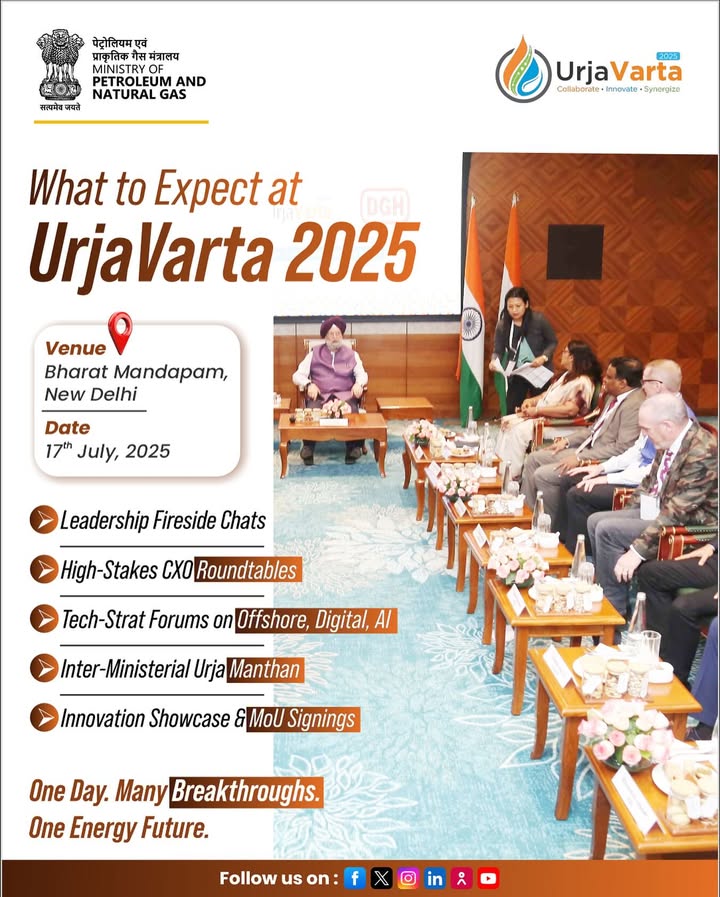 UrjaVarta 2025 returns with renewed energy and bold leadership. Join the flagship dialogue shaping Indias energy future