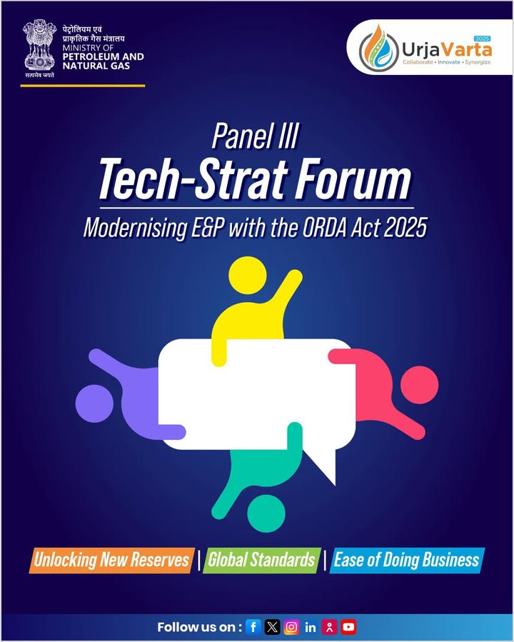 Panel III at UrjaVarta2025 brings the Tech Strat Forum into focus discussing the modernization of E P under the ORDA Act 20...
