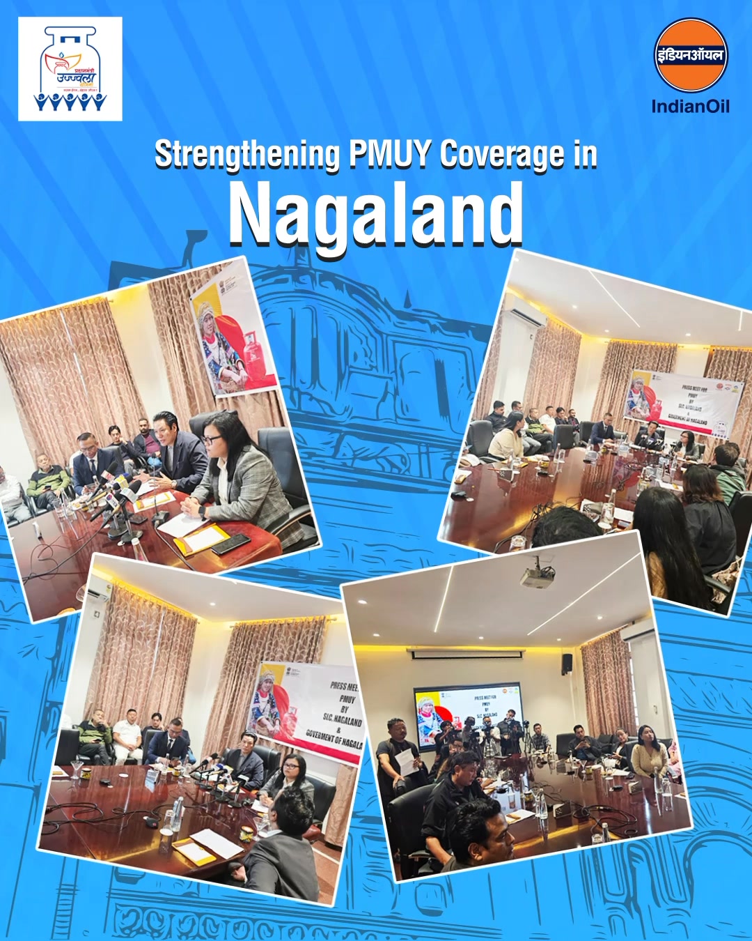 IndianOil joined hands with the Food Civil Supplies Department, Government of Nagaland, for a press briefing in Dimapur to...