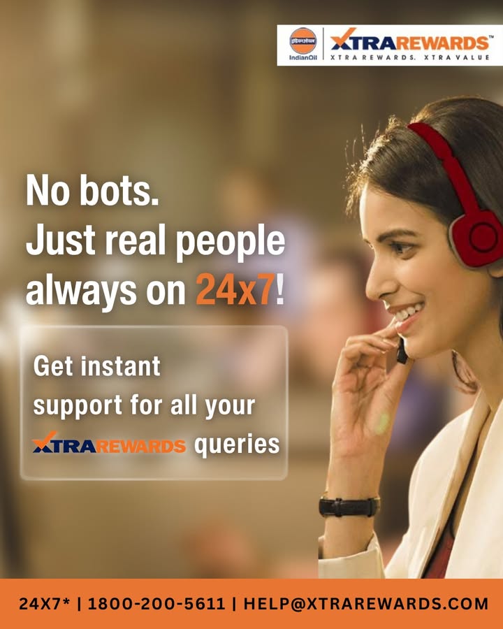 Whether its midnight or midday, help is always a call away. Reach out to our XTRAREWARDS Help Desk for instant assistance
