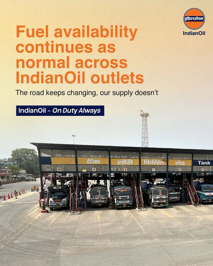 Across highways, city roads and neighbourhood routes, IndianOil retail outlets continue to operate normally with uninterrupt...