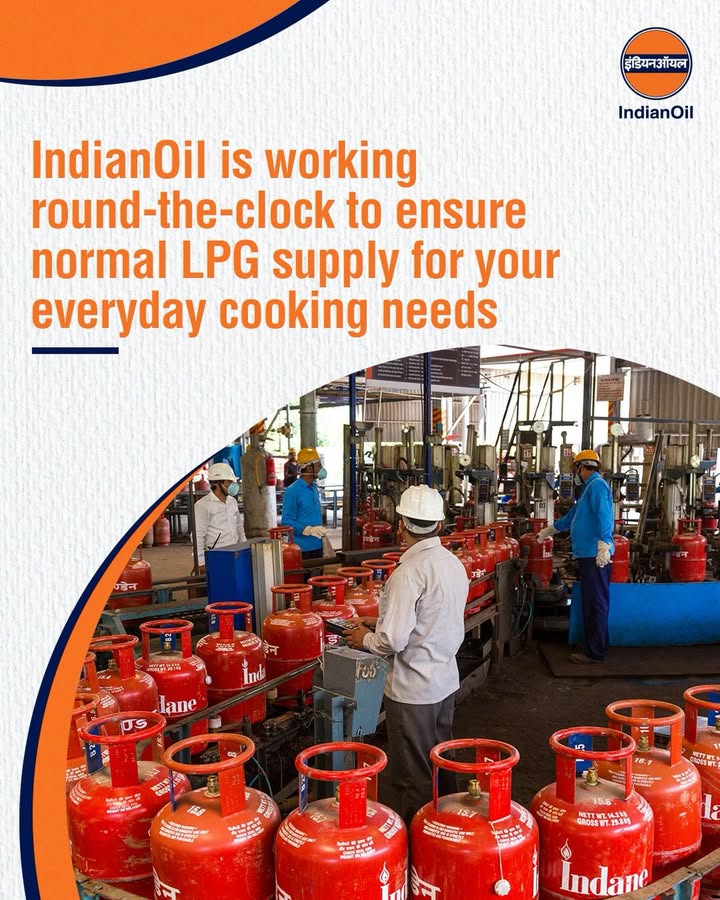 IndianOil is working round the clock to ensure normal LPG supply for your everyday cooking needs