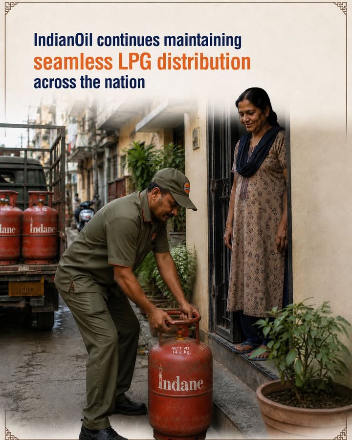 From cities to neighbourhoods, IndianOil continues to maintain seamless LPG distribution across the nation
